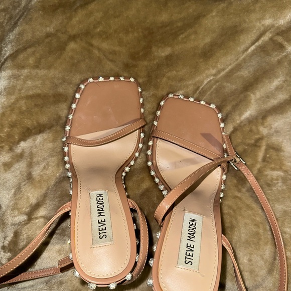Steve Madden Shoes - Steve Madden Brown Embellished Heels